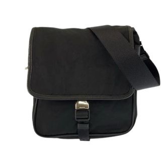 Prada Pre-owned Tessuto Nylon Leather Shoulder Bag - Dames - Pre-owned - Zwart - Maat: ONE Size Nylon
