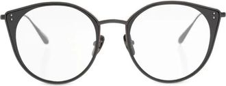 Linda Farrow Lfl 1420 C2 OPT Optical Frame - unisex - Brillen - Zwart - 52 MM - Accessoires