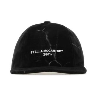 Stella McCartney 2001 Logo-Geborduurde Baseballpet - unisex - Petten - Zwart - 58 CM - Katoen - Accessoires