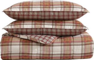 Eddie Bauer Edgewood Plaid Reversible Comforter & Sham Set in Red at Nordstrom Rack, Size King