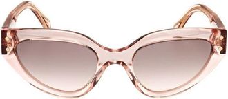 Bulgari Ladies Gold Tone Cat Eye Sunglasses 0BV8256-54703B-1