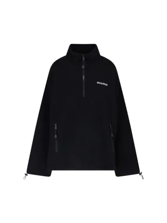 Miu Miu Felpa Logo In Pile