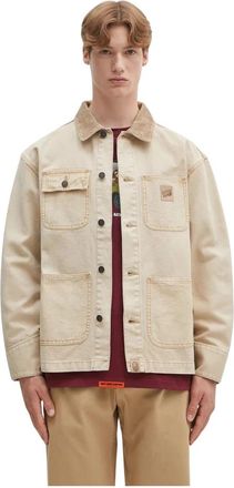 A Bathing Ape Corduroy Collar Jacket - Heren - Zomerjassen - Beige - XL - Katoen - Jassen