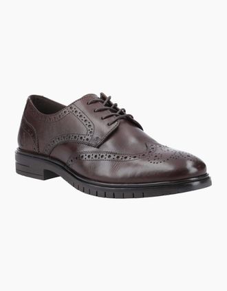 Hush Puppies Mens Santiago Mens Brogues - Brown - Size: 10
