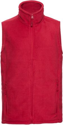 Russell Athletic Russell Heren Fleece Outdoor Gilet (Klassiek rood)