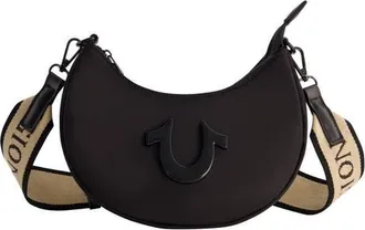 True Religion Mini Crescent Hobo in Black at Nordstrom