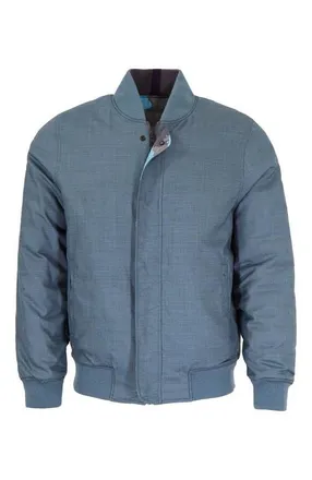 Lords of Harlech Jenkin Reversible Bomber Jacket in Slate at Nordstrom, Size X-Large