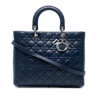 Dior Pre-owned Dior Large Lambskin Cannage Lady Dior Ladies 16-BO-1101