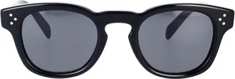 Celine Geometrische zonnebril met grijze glazen - Dames - Zonnebrillen - Zwart - 49 MM - Accessoires