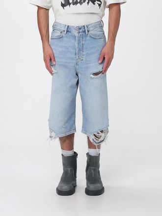 Acne Studios Shorts Men color Gnawed Blue