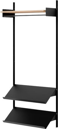 New Works Design Wandgardarobe New Works Shelf I - 190 x 83.5 cm, Eiche / Schwarz