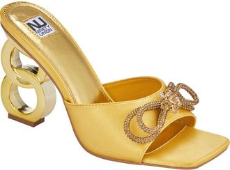 Ninety Union Regal Bow Slide Sandal in Gold at Nordstrom Rack, Size 4