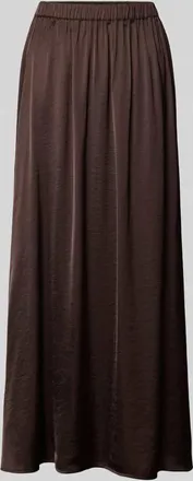 Mbym mbyM Maxirock mit elastischem Bund Modell Nia in Dunkelbraun, Gr&ouml;&szlig;e XL