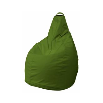 Dmora Dmora - Puf Aunter, Sill&oacute;n Multiusos, Puf, Puf Reposapi&eacute;s, Made In Italy, 90x90 H120 Cm, Verde