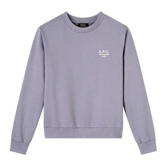 A.P.C. Sweat Standard Rue Madame - male - A.P.C. - Sweatshirts - Purple - L - Sweatshirts & Hoodies