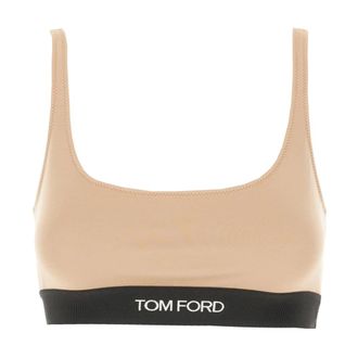 Tom Ford Modal Signature Bralette - female - Tom Ford - Sports Bras - Pink - S - Sport
