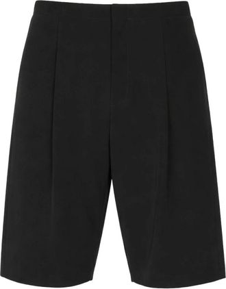 The Row Sayed Wool Shorts - Heren - Korte Broeken - Zwart - W34 - Wol - Korte Broeken