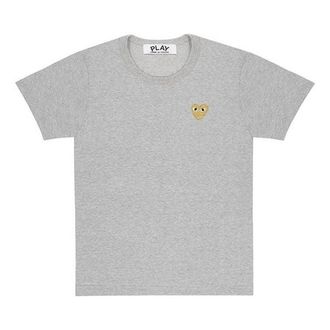 Comme Des Gar&ccedil;ons (WMNS) COMME des GARCONS PLAY Gold Heart Tee Grey AZ-T215-051-3