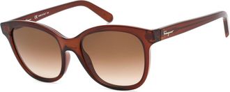Ferragamo SF834S 210 Mens Sunglasses Brown Size 55