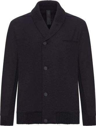 Transit Par-Such ribbed buttoned jacket - Black