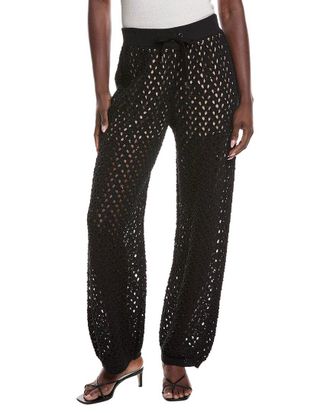 Brunello Cucinelli Crochet Linen & Silk-Blend Short