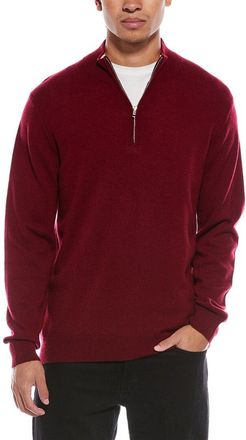 Brodie Classic Wool & Cashmere-Blend 1/4-Zip Mock Sweater