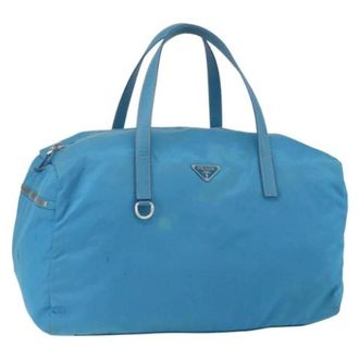 Prada Pre-owned Borsa Weekend in Nylon - - Pre-owned - Donna - Blu - ONE SIZE
