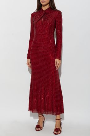 Self Portrait Sequin Dress, Womens, Red