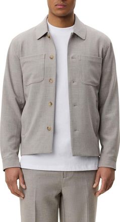 Les Deux Mini Check Hybrid Shirt Jacket in Bungee Cord Brown at Nordstrom, Size Xx-Large