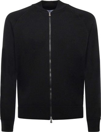 Giuliano Galiano Wool Zip-Up Sweatshirt