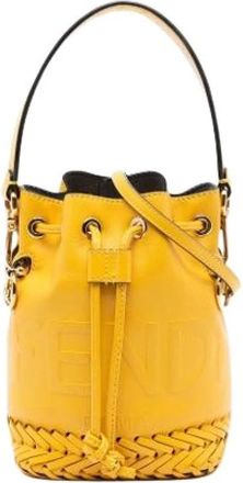 Fendi Pre-owned Bucket Bags, female, Yellow, Size: ONE SIZE Pre-owned Mon Tresor Bucket Bag