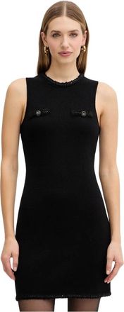 Twinset Abito Corto a Quadri - - Dresses - Donna - Nero - L