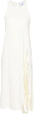 Erika Cavallini Semi Couture Maxi Kleedjes - Dames - Casual kleedjes - Wit - L - Kleedjes