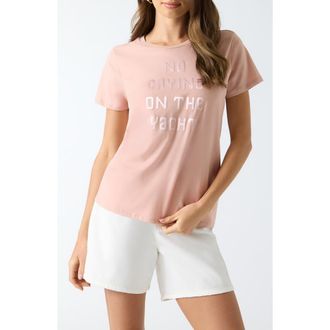 Guess On the Yacht T-Shirt in Pink at Nordstrom, Size X-Large