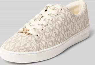 Michael Kors Sneaker mit Allover-Logo-Print Modell Keaton in Offwhite, Gr&ouml;&szlig;e 36