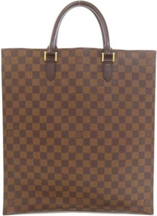 Louis Vuitton Pre-owned Damier Ebene Tote Bag - Dames - Vintage Shopper - Bruin - ONE Size - Vintage