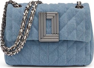 Karl Lagerfeld Lafayette Denim Crossbody in Light Denim at Nordstrom