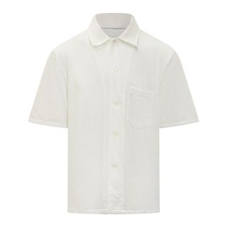Our Legacy Box Shirt Shortsleeve - Heren - Korte mouwen Overhemden - Wit - L - Katoen - Overhemden