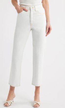 Frame Denim The Vertical High Waist Ankle Relaxed Straight Leg Jeans in Trinity at Nordstrom Rack, Size 29