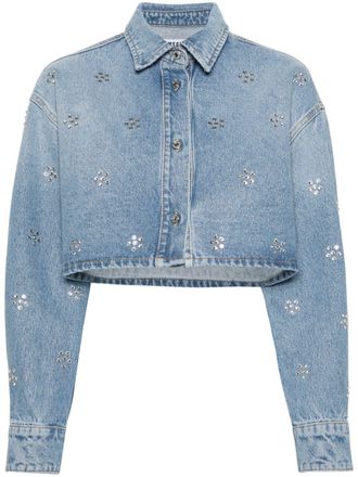 Msgm Camicia con strass - Blu