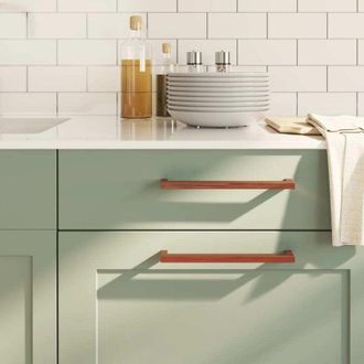 vidaXL Tiradores Para Armarios 20 Uds Acero Inoxidable Bronce 224 Mm Vidaxl