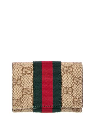Gucci Gg Coated Canvas Bifold Wallet