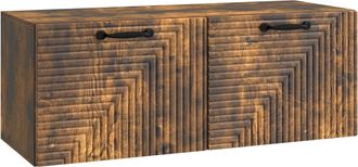 vidaXL Mueble Para Tv De Pared Roble Ahumado 78,5 X 31 X 30 Cm Vidaxl