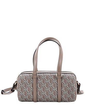 Gucci Brown Gg Shadow Coated Canvas Convertible Duffle Bag Small (Authentic Pre-Loved)