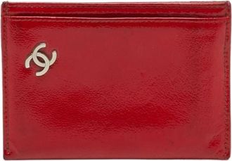 Chanel Pre-owned Wallets, female, Red, Size: ONE SIZE Pre-owned Vintage Canvas Wallet