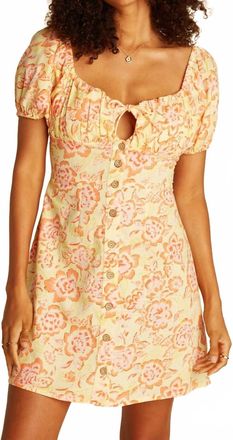 Billabong Far & Away Mini Dress In Sol Rider