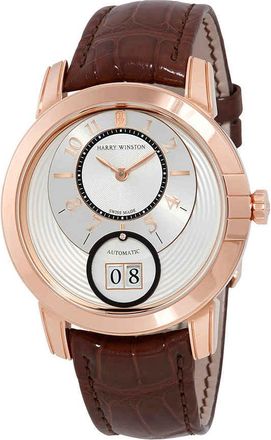 Harry Winston Midnight Silver Dial Automatic Mens Watch MIDABD42RR005