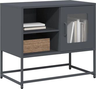 vidaXL vidaXL Mobile TV Antracite 68x39x60,5 cm in Acciaio