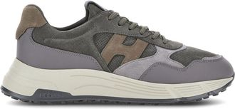 Hogan Hyperlight low-top sneakers - men - Calf Leather/Rubber/Suede - 10,5 - Grey