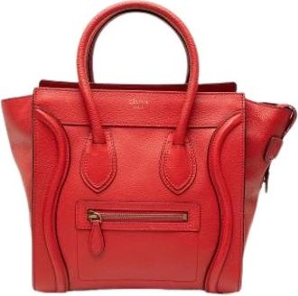 Celine Pre-owned Vintage Tote Bag - Dames - Vintage Shopper - Rood - ONE Size - Leer - Vintage